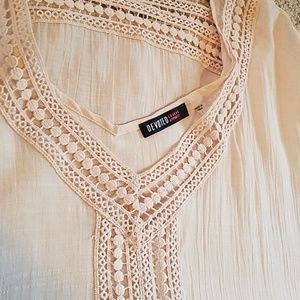 Cute crochet trimmed top